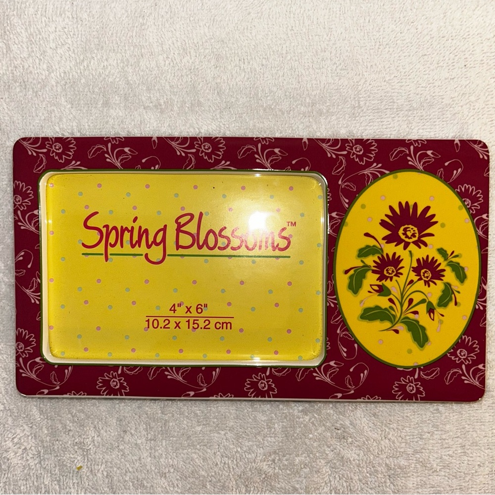 Spring Blossoms Set of 2 Picture Frames - For 4x6 Photos